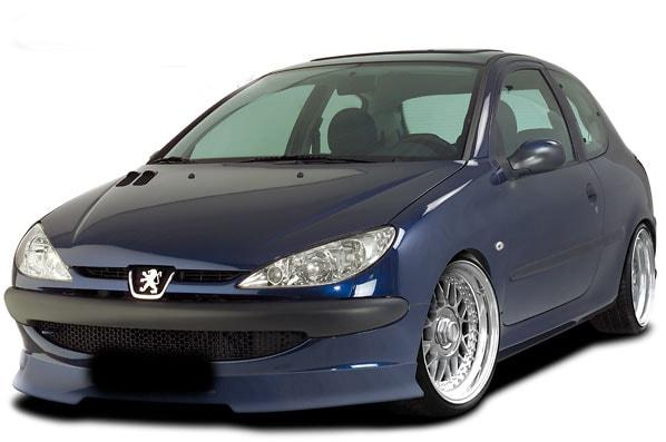 Spoiler foran nedre Peugeot 206