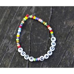 Fuck Cancer bracelet Multicolor