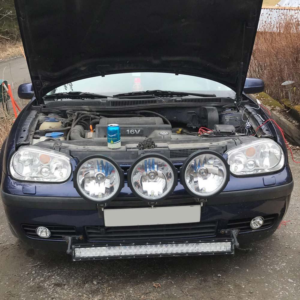 Projektor Tåkelys hvitt glass VW Golf 4