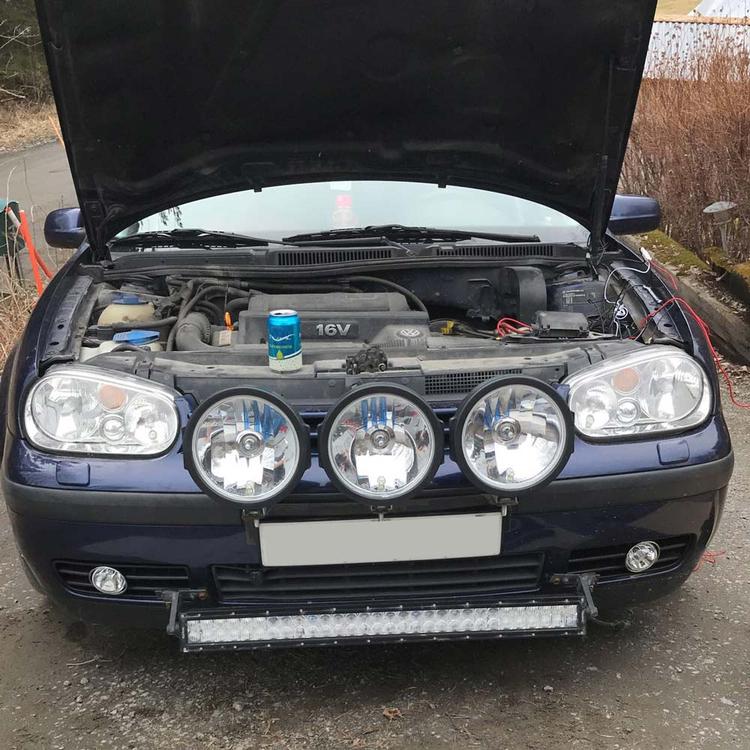 Projektor Tåkelys hvitt glass VW Golf 4
