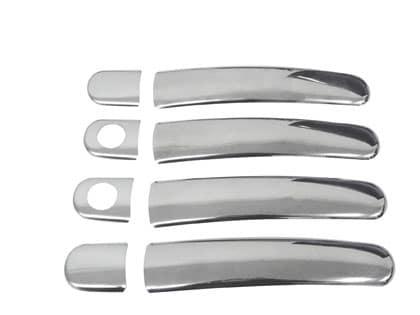 Kromade dörrhandtag