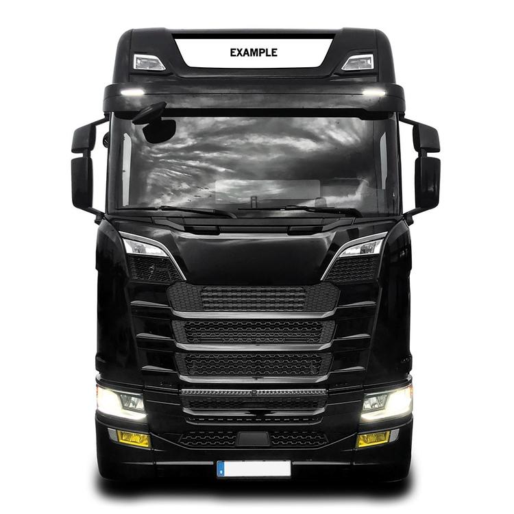 Valokyltti leveä joka sopii uuteen Scania Hi-line R & S Cab