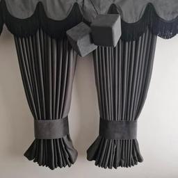 Black Side Curtains