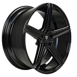 Complete wheel set of MB Design KV1 Glossy black