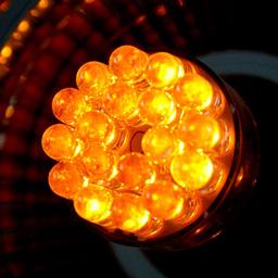 25 LED BA15S ORANGE 2 ST