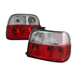 Röd / Vit / Krom Halogenbaklampor BMW E36
