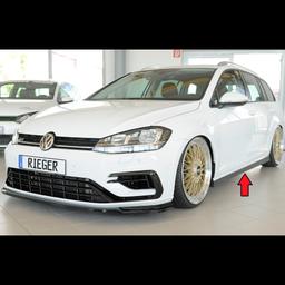 Rieger mattsvart Side skirts