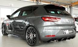 Blanksvart diffusor Seat Leon Cupra