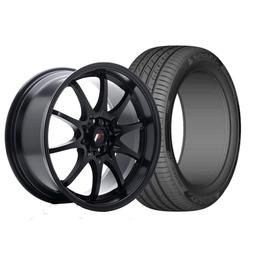 Complete wheel set of JR5 Matt black