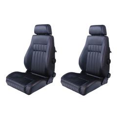 Black Retro Sports Car Seat