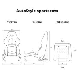 Sportstol Type DS Carbon look