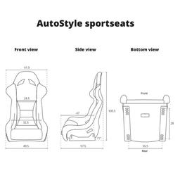 Sportstol Type RR Röd