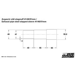 Avgasrör Stål Stegmuff