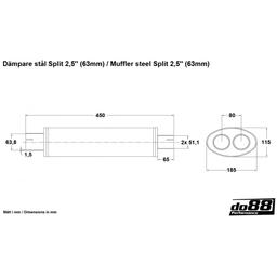 Steel Silencer Split