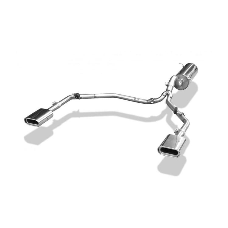 Sport exhaust system for VW Amarok 4WD