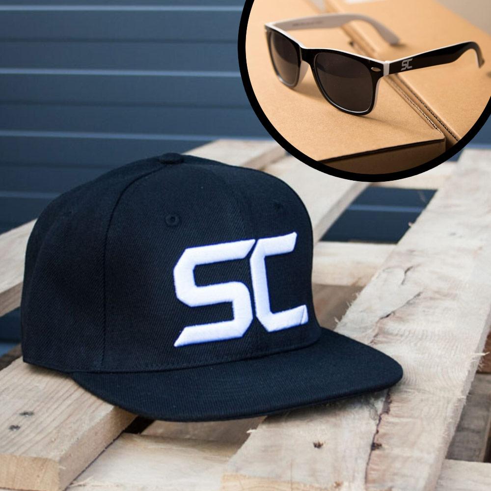 SC Styling Snapback med solglasögon