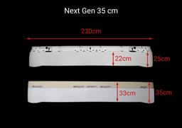 Solskydd passar Scania Nextgen 2017- S/R/G. 35cm 7 pos