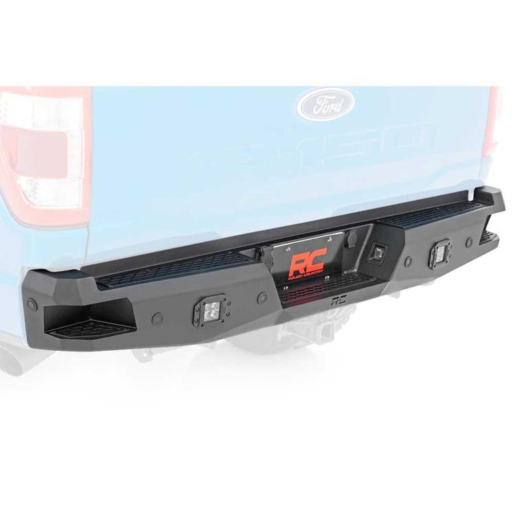 Bakre stötfångare i stål med LED-belysning Rough Country Ford F150 Raptor 2021-2023, F150 2021-2023