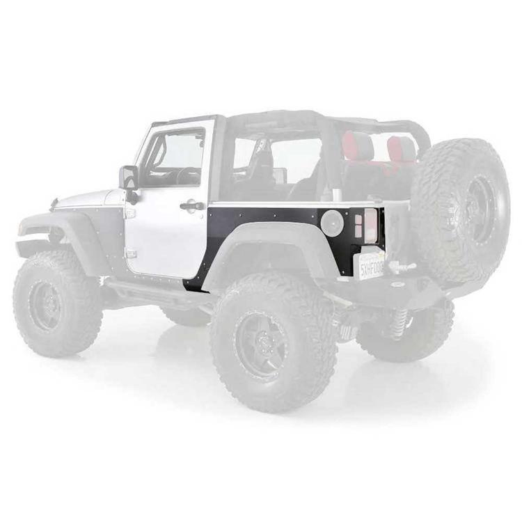Bakre body skydd fender skins Smittybilt XRC Jeep Wrangler JK 2-dörrars 2007-2018