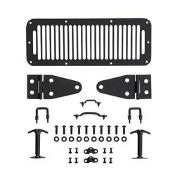 Motorhuvskit i svart stål SMITTYBILT Jeep Wrangler YJ 1987-1995