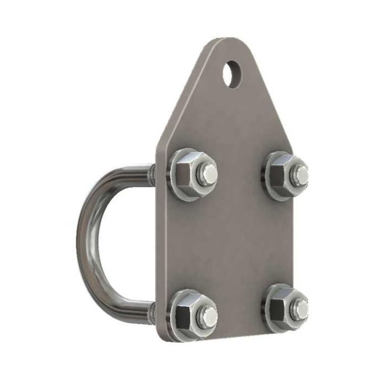 Flat steering stabilizer Styrstag bracket 1-1/2" universal
