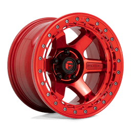Fälg D123 BLOCK BEADLOCK Candy Red W/ Candy Red Ring 17x9 ET-15