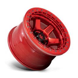 Fälg D123 BLOCK BEADLOCK Candy Red W/ Candy Red Ring 17x9 ET-15 - 3