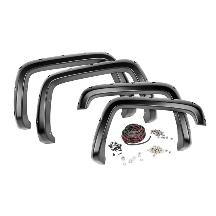 Främre och bakre skärmbreddare Rough Country Pocket Chevrolet Silverado 1500 2014-2019; Chevrolet Silverado 2500 2015-2019