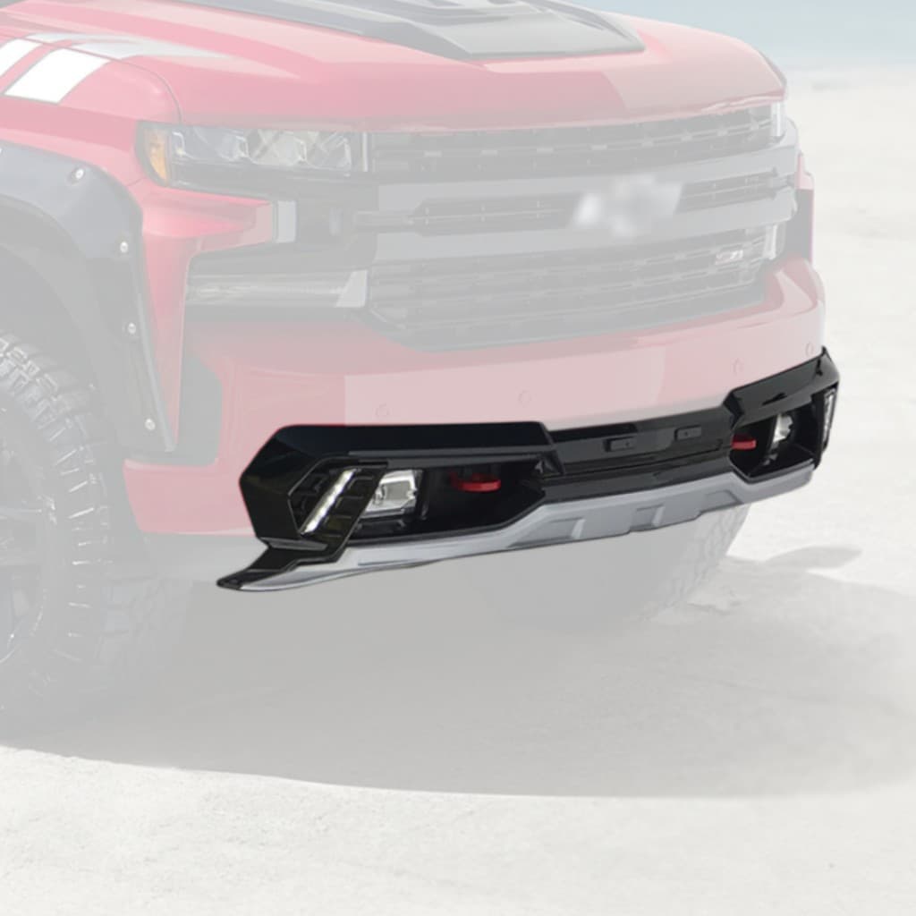 Stötfångarskydd fram med LED-varselljus AIR DESIGN Chevrolet Silverado 1500 2019-2021