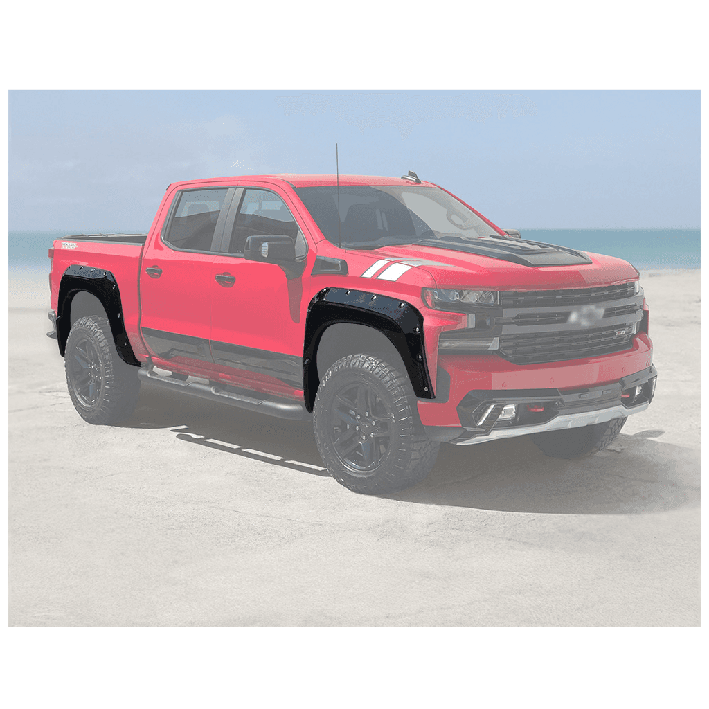 Främre och bakre skärmbreddare Air Design Super Bolt 2019-2021 Chevrolet Silverado 1500 2019-2021