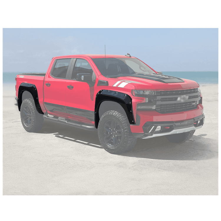 Främre och bakre skärmbreddare Air Design Super Bolt 2019-2021 Chevrolet Silverado 1500 2019-2021