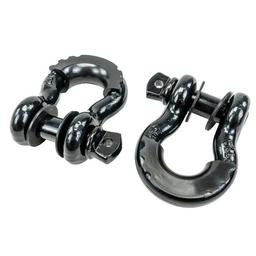 D-ringschacklar svart OFD 3/4"