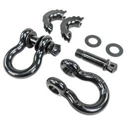 D-ringschacklar svart OFD 3/4" - 2