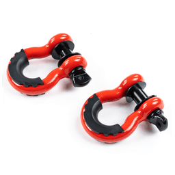D-ringschacklar röd OFD 3/4" - 2