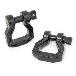D-ringsats med schacklar svart Rough Country 3/4"