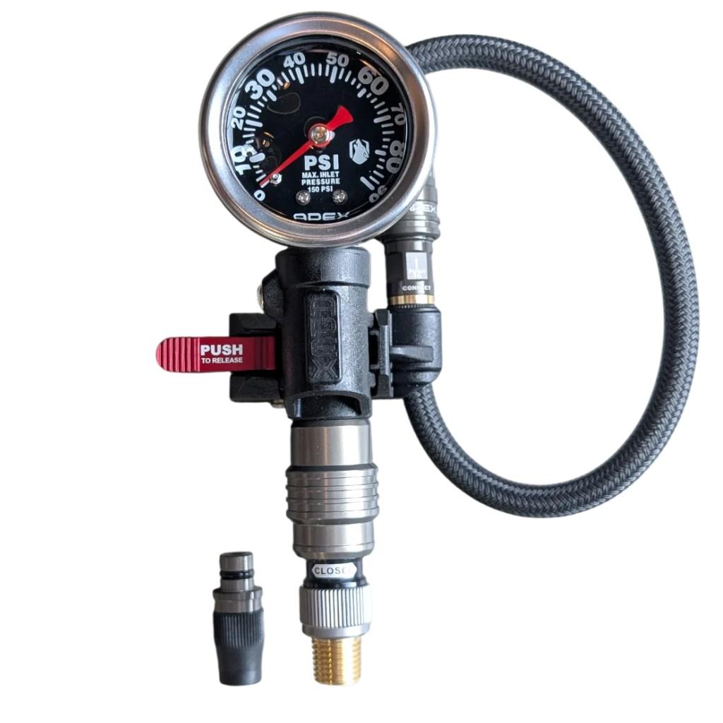 Precisionsdäckpåfyllare 0-90 PSI - Composite edition universal
