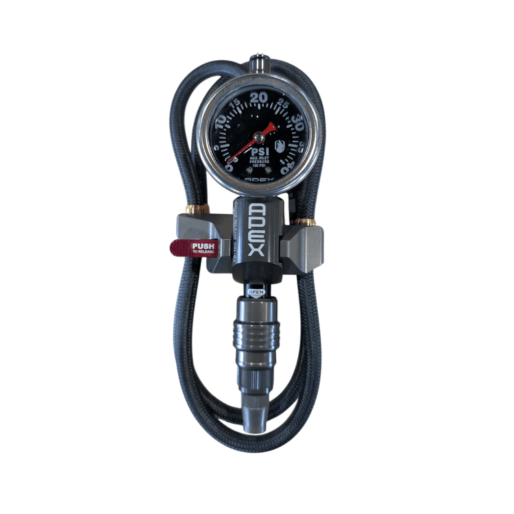 Precisionsdäckpåfyllare 0-40 PSI universal