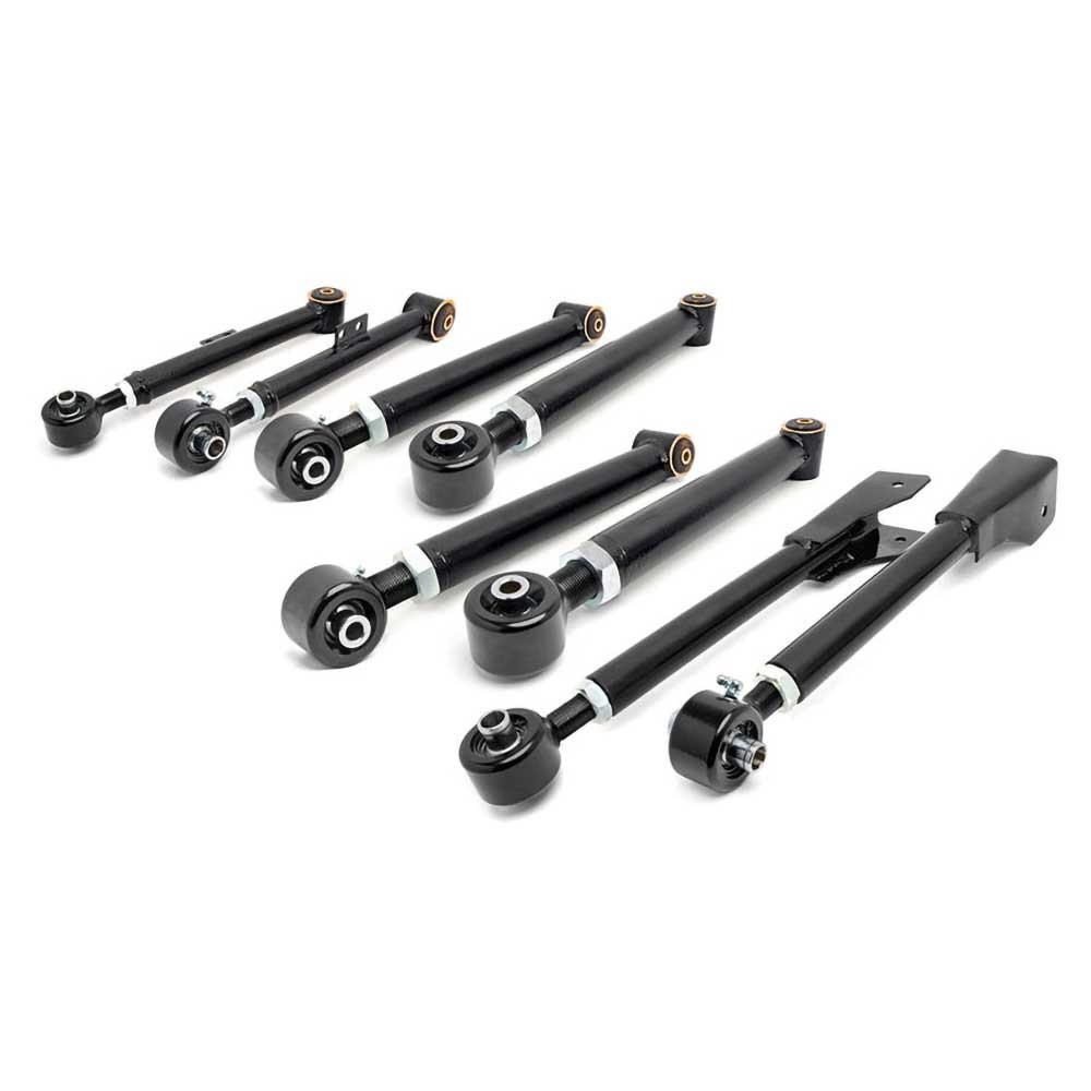 Justerbar länkarmssats Rough Country X-Flex för höjning 0-6,5" för Jeep Wrangler TJ 1997-2006 m.fl.