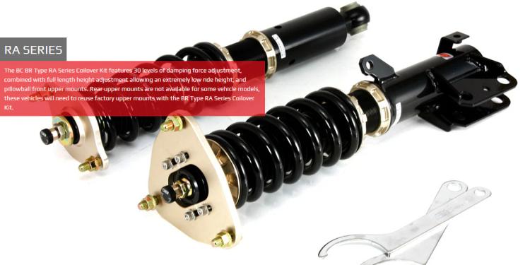 BC-Racing Coilover Kit BR-RA Toyota Camry XSE GSV70 18+ BC-Racing Coilover Kit BR-RA