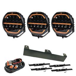 Paketpris 3-pack OZZ XR2 P9 Svart extraljus