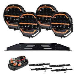 Paketpris 4-pack OZZ XR2 P9 Svart extraljus