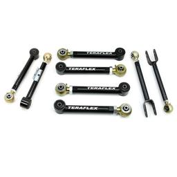Justerbar kort länkarmssats TeraFlex för höjning 0-4,5" för Jeep Wrangler TJ 1997-2006 m.fl.
