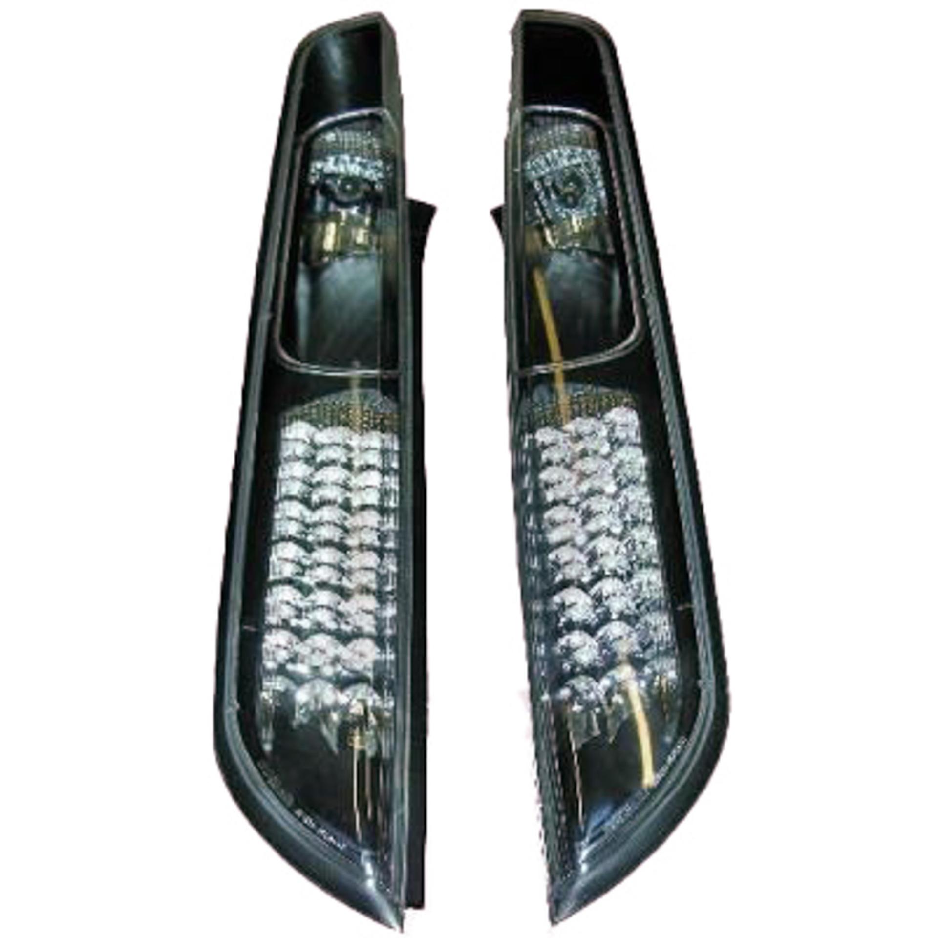 Baglygter Sort LED Focus 04-08