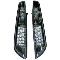 Baglygter Sort LED Focus 04-08