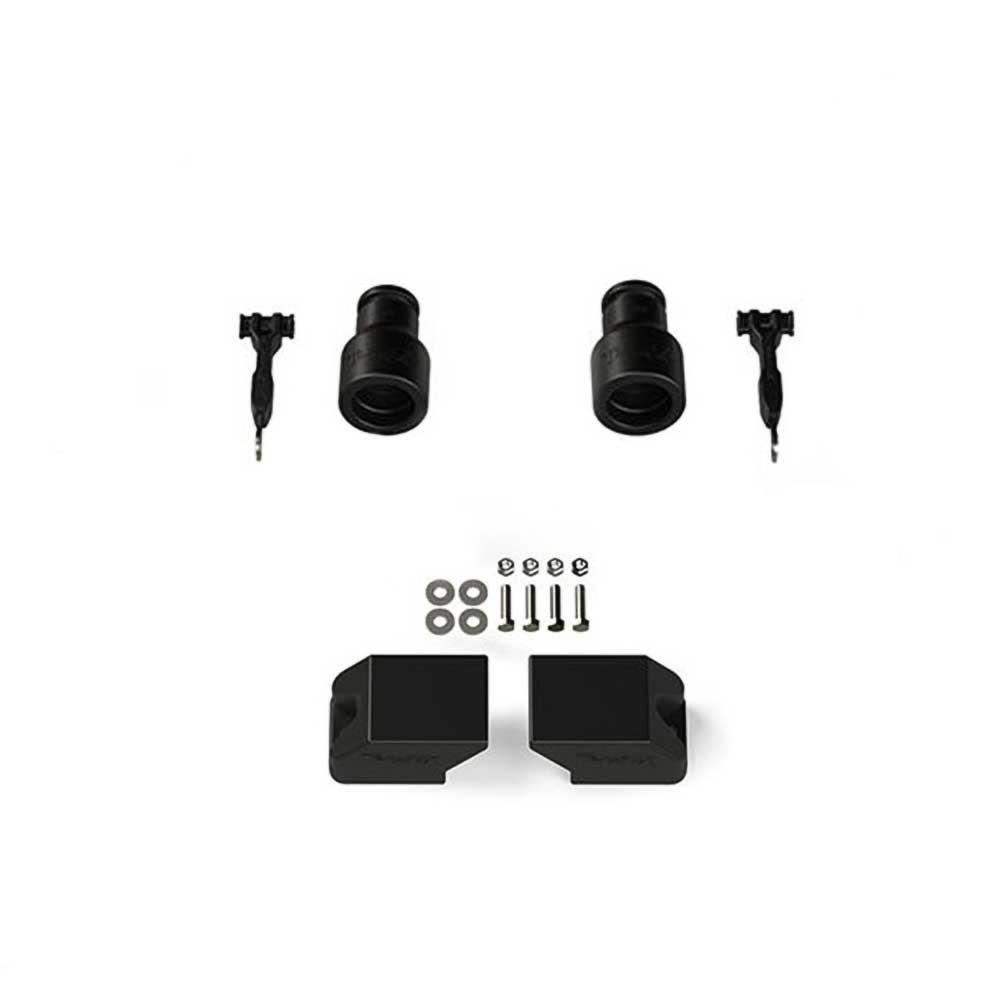Främre och bakre genomslagsstopp förlängning sats TeraFlex höjning 3" för Jeep Wrangler JK 2-dörrars 2007-2018 m.fl.