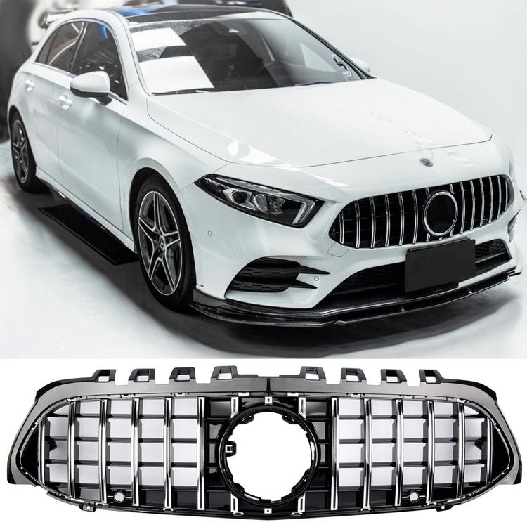 Chrome/svart Sportgrill GT-Optik Mercedes W177
