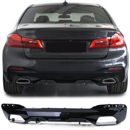 Blanksvart Diffusor BMW 5-Serie G30 G31 520 525 530 540