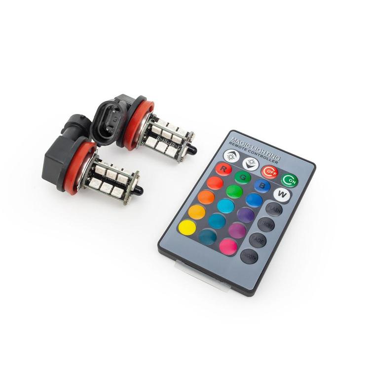 HB4 LED RGB dimljuslampor 12V-24V