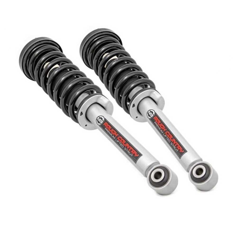 Främre coilover-fjäderben Rough Country N3 Premium höjning 4 tum 2009-2013 för Ford F150 2009-2014