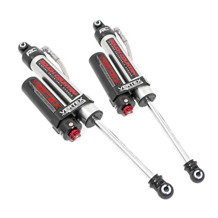 Bakre nitro-stötdämpare Rough Country Vertex Adjustable höjning 0-4 tum för Dodge Ram 1500 DS 2009-2019 och Dodge Ram 1500 Classic DS 2019-